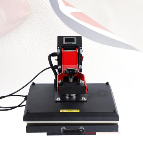 KUSOLE Pressa a Caldo Manuale da 15x15 Pollici, pressa a Caldo per trasferimento su Magliette da 1800 W con Pannello di Controllo Intelligente LCD, Adatta per Magliette, tappetini per Mouse 220V