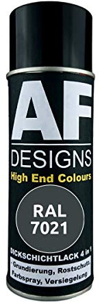 4 in 1 RAL 7021 Schwarzgrau Dickschichtlack Lack Spray Spraydose