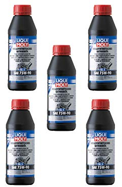ILODA 5X Original Liqui Moly 500ml Vollsynthetisches Getriebeöl (GL5) SAE 75W-90 1413