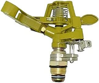 Suinga - ASPERSOR de riego Laton Zinc 1/2 Ajustable. Alcance 7-12,5 m. Caudal 9 a 20 litros/Minuto.