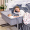 THINFAR Berceau Cododo avec Matelas et Moustiquaire 2 in 1 Lit Bébé Cododo pour Les Bébés de 0 à 36 Mois Pliable 2 en 1 Berceau bébé Mobile Lit d'Appoint (96 * 57 * 77cm)