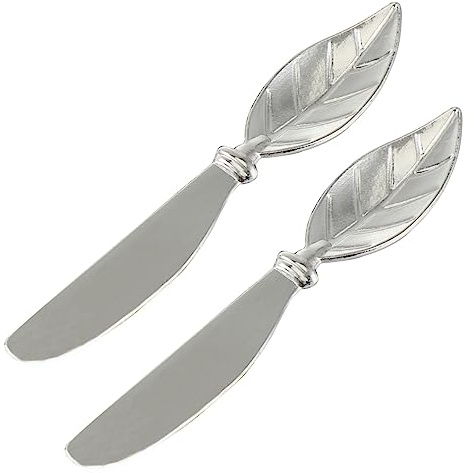 MUCKLILY 2 Pz Coltello Da Burro Affettatrice Per Pane Spalmatore Di Burro in Silicone Pane in Cassetta Spatola Per Glassa Spalmatore Di Burro in Metallo Semplice Sandwich Lega Di Zinco