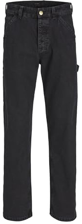 JACK & JONES Jeans da uomo Loose Fit JJIEDDIE JJCARPENTER WI 050 NOOS Loose Fit Jeans, Nero , 29W x 34L