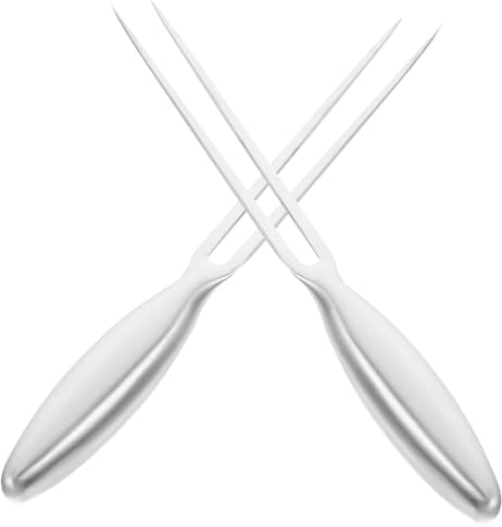Cabilock 2pièces Fourchettes à Viande Acier Inoxydable De Longue Fourche De Découpe Pour Bbq Camping Et Cuisine Pratique Pour Servir Et Trancher Viande