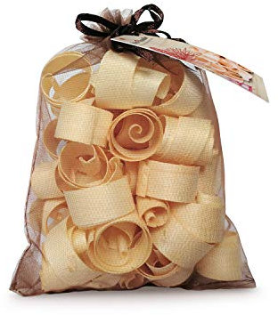 Zirben Familie® naturbelassene ZirbenLocken | Duftsäckchen mit gehobelten ZirbenLocken ohne Staub oder Sägespäne | natürlicher Autoduft aus Zirbenholz | für einen einzigartigen Zirben Raumduft