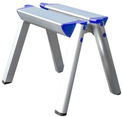 Fonowx Échelle Pliante pour Usage Domestique, Escabeau pour Diverses Applications Au Bureau et Au Commerce de Détail, Bleu