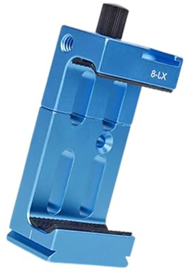 LLHCF Lega di alluminio Cold Shoe Extension Phone Mount con morsetto regolabile per smartphone Treppiede per 60 90mm Luce Alluminio Telefono Treppiede Morsetto