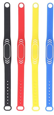 Bracelet NFC T5577ID Bracelet copiable, bracelet en silicone NFC pour contrôle d'accès, bracelet intelligent réglable en eau avec puce préprogrammée pour système de surveillance
