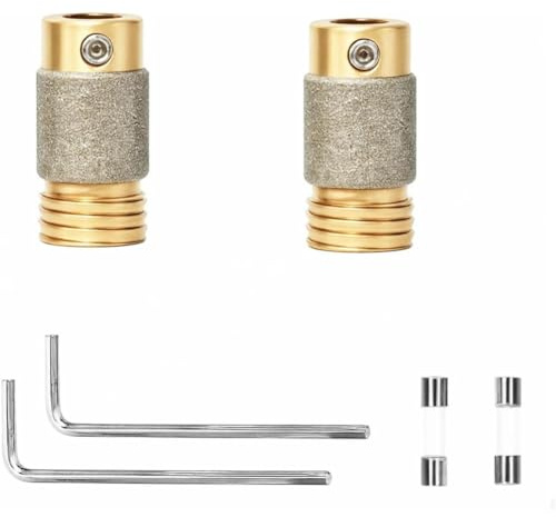 Reeatel 2 Brocas para Amoladora de Vidrio de 5/8 Pulgadas, Broca de Diamante, Herramientas y Suministros para Amoladora de Vidrio.