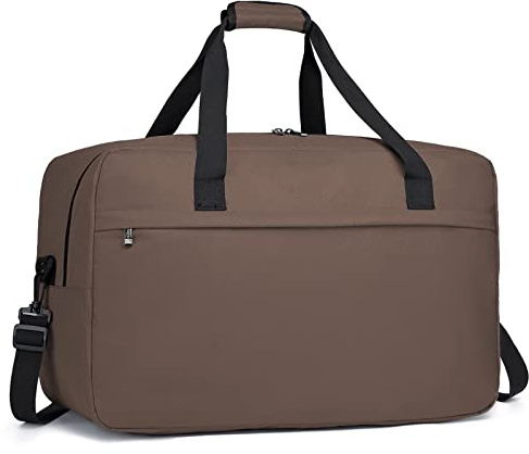 Kono Bolsa de Viaje de Cabina 55x35x25, Gran Capacidad Bolsa de Mano Holdall para Vuelos Plegable Impermeable 48L para Avión, Duffle para Hombre y Mujer, Deporte y Fin de Semana