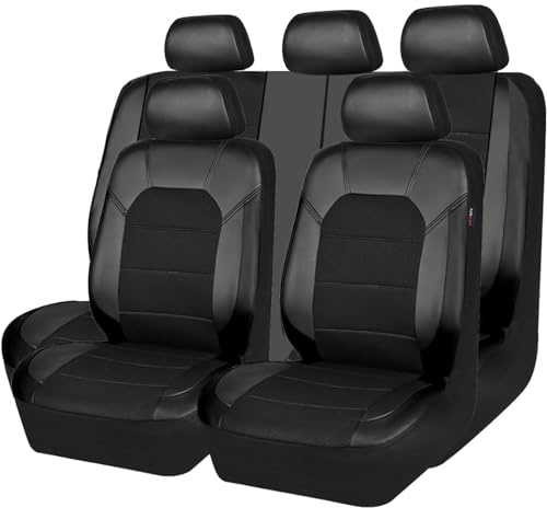 uULiit Bilsätesöverdrag Set med 5 Säten för VW ID.6 ID.5 ID.4 ID.3 ID3 ID4 ID5 ID6 - Heltäckande Andningsbart Sätesskydd, Justerbart Framsäte Överdrag, B