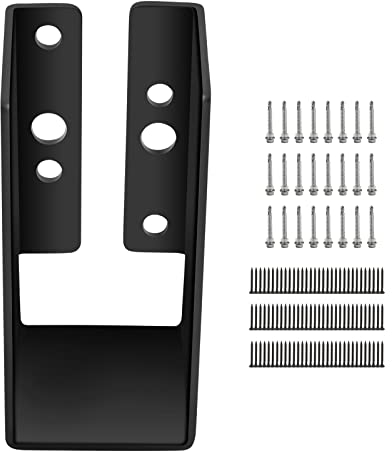 VEVOR Concealed Joist Hanger, 2 x 4 Outdoor Accent Concealed-Flange, Pack of 12 Concealed Joist Bracket, Q235 Steel Plate Powder-Coated Concealed Face Mount Joist Hanger for 2 x 4 Beam Swing