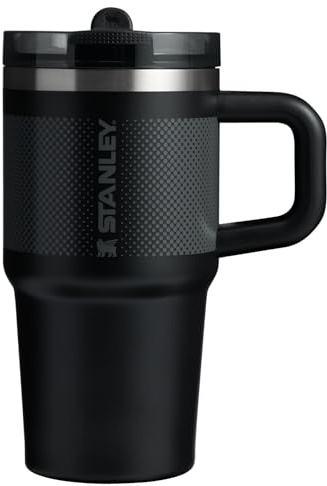 Stanley Quencher ProTour Flip Straw Tumbler | Leakproof Lid, 20 oz, Built-In Straw & Handle, Cup Holder Compatible, Insulated Stainless Steel, BPA-Free, Black