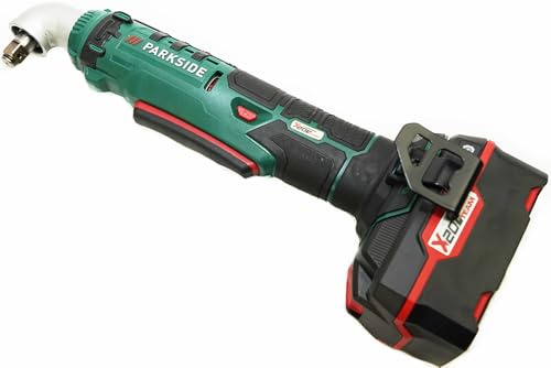 Batteria agli ioni di litio da 20 V, 4 Ah, in bundle Parkside con caricatore da 2,4 A e avvitatore a percussione angolare a batteria da 20 V, PAWS 20 A1, 1/2 pollici, 76 Nm