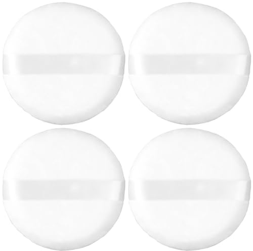 Didiseaon 4piezas Borlas Reutilizables Para Polvos Grande Para Maquillaje Suaves y Decorativas