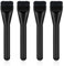 Ymapinc 4Pcs Flat Foundation Brush for Liquid Makeup, Flat Thin Blade Face Korean Makeup Brush Tool for Blending Cream Powder, Super Thin, Soft Synthetic Bristles, Black