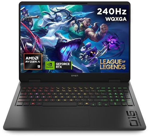 HP OMEN 16 Gaming Laptop | AMD Ryzen AI 9 365 Processor | 24GB RAM | 1TB SSD | NVIDIA GeForce RTX 5070 | 244Hz VRR 2.5K WQXGA Anti-glare Screen | Windows 11 | AMD FreeSync | Fast Charge | 16-ap0001sa