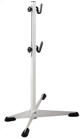 ENGWE MTB Support de vélo vertical réglable au sol pour garage, réparation de vélos, supports de nettoyage pour VTT, vélos de route (blanc)
