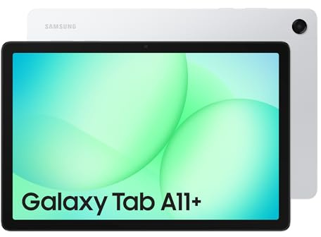 Samsung Galaxy Tab A11+, Android Tablet, AI Features, Sleek and Modern Design, 11 Inch 90Hz Display, 256GB Storage, 8GB Memory, With Dolby Quad Speakers, Silver, 3 Year Extended Warranty (UK Version)