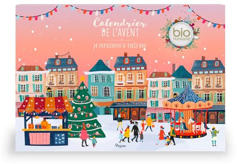 Vitavea BioNutrisanté - Calendrier de l'Avent 2025 - Assortiment de 24 Thés & Infusions - Coffret de Noël - Idée Cadeau Femme/Homme - Gourmandes et BIO - Détente, Digestion, Evasion, Sommeil