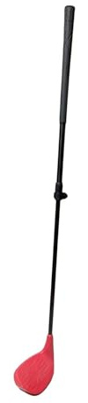 Perfeclan Wedge de Golf pour Enfants, Club de Golf, poignée Ergonomique réglable pour Jardin, Cour, Jeu, Pratique en Plein air, Rouge