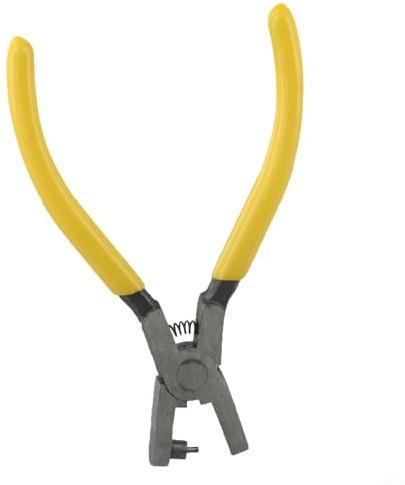Pinza perforatrice in acciaio al carbonio con struttura solida per cintura in pelle, cinturino in pelle, macchina da cucire, design ergonomico per punzonatura comoda ed efficiente