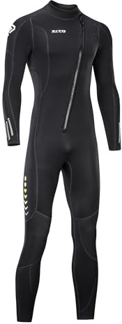Ultrastretchdräkt 3 mm, dragkedja på framsidan, helkropps-dykdräkt i ett stycke, för män och kvinnor, snorkling, dykning, simning, surfing | Ett stycke för snorkling, dykning och surfing