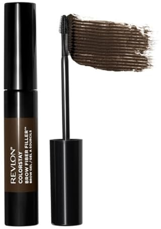 Revlon ColorStay Brow Fiber Filler, Longwearing & Volumising Waterproof Eyebrow Gel, 305 Dark Brown