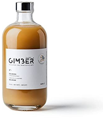 GIMBER N°1 500 ml Original – Concentré de gingembre biologique à base de gingembre, citron et épices | Sans alcool, 100 % biologique | A boire pur ou en mocktail