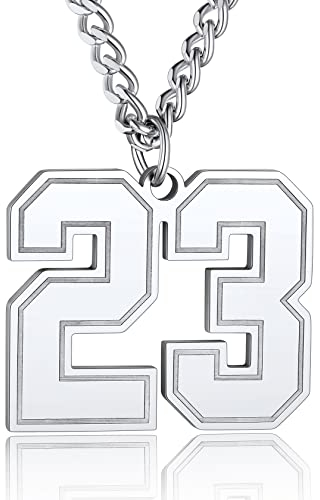 ChainsHouse Edelstahl Charm Nummer Anhänger Personalisierter Doppelt Zahl Halskette Damen Mädchen Geburtsjahr Kette Nummer Anhänger für Geburtstag Weihnachten