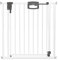 Geuther Türschutzgitter Easylock Plus | Treppenschutzgitter ohne Bohren Breite 224,5-232,5 cm | Türgitter Baby Holz-Metall | Kinderschutzgitter beidseitig öffnend | Kindersicherung Tür | Weiß