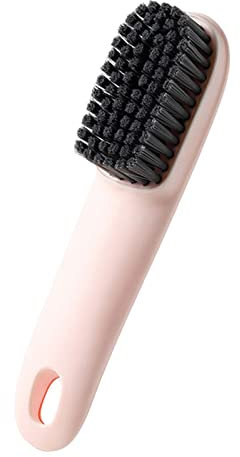 Wzxhew # Clashing Color Plastic Shoe Brush Cleaning Brush Set Household Multifunctional Laundry Brush Long Handle Shoe Polish Plastic Tool Brush (Pink, One Size)