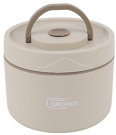 Bento Box, 550ml Stainless Steel Insulated Lunch Box Stackable Lunch Container Portable 2 Tier Round Bento Lunch Box Leakproof Thermal Food Container for Adult (Insulated Style,