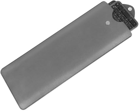 GEEKRIA Tragetasche für Tastatur, vegane Leder-Schutzhülle für unterwegs, Tastaturabdeckung als Ersatz für Logitech MX Keys Advanced Wireless Illuminated Keyboard Case (Dunkelgrau)