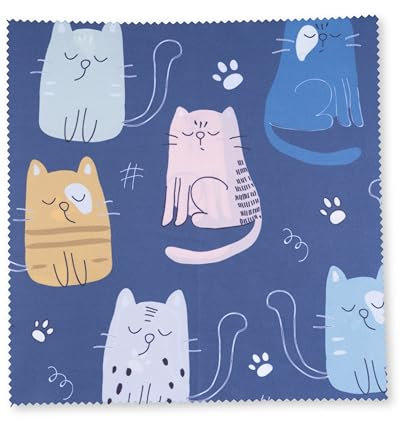 Lens-Aid Paño de Limpieza de Microfibra con un diseño Elegante: para cámara, Objetivo, Pantalla y como paño para Limpiar Gafas (paño de Microfibra 20x20 cm)