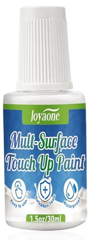 JOYAONE Blanc Réparation de carreaux, 30 ml, Réparation pour Cuisine et Baignoire, Vernis acrylique à base d'eau pour retouche d'écaillage avec effet peinture