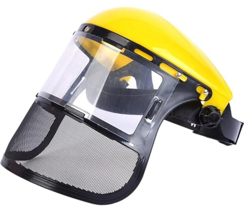 Bemvp Casco per Decespugliatore Casco di Sicurezza Giardino Maschera Protettiva Industriale per Decespugliatore Protezione Forestale