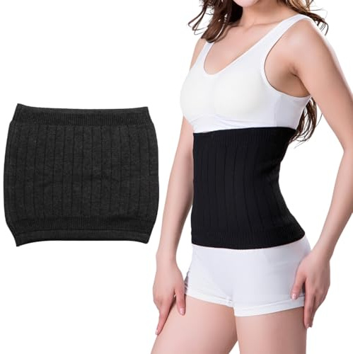 YUPZAR Unisexe Hiver Anti-froid Chaude Reins,Ceinture Dos,Ceinture Lombaire Chauffante en Laine Tricoté Crochet,Élastique,Hiver Ceinture Lombaire Thermique,Anti-Froid Bande