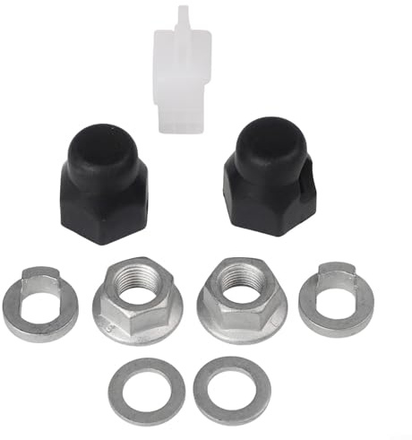 Écrou de verrouillage fiable et rondelle pour moteurs de moyeu de vélo électrique assurant une connexion stable et protège contre la saleté (14 mm avant)