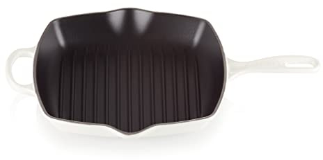 Le Creuset Grill Pan Square 26x26cm Grillit® 'White'