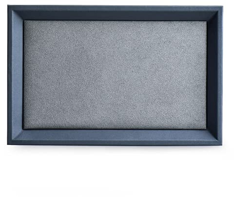 Oirlv Premium Leather Flat Jewelry Tray Jewelry Display Organizer,Valet Tray for Nightstand or Dresser Organizer(Small)