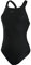 Speedo Damen Eco Endurance+ Medalist Badeanzug | Athletische Passform | Klassisches Design | Recyclingmaterial | Chlorbeständig | Besonders flexibel Badeanzug, Schwarz, 34