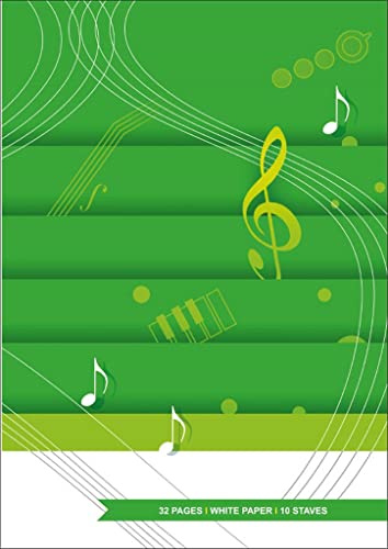Hal Leonard MGB Cahier de musique - 10 lignes, 32 pp. papier blanc
