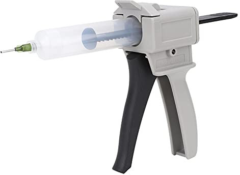 30ml Glue Gun,Plastic Epoxy Glue Gun Dispenser Gun with Putter Adhesive Application Handle Tool Mixing Dispensing Gun for Pressing and Squeezing Glue
