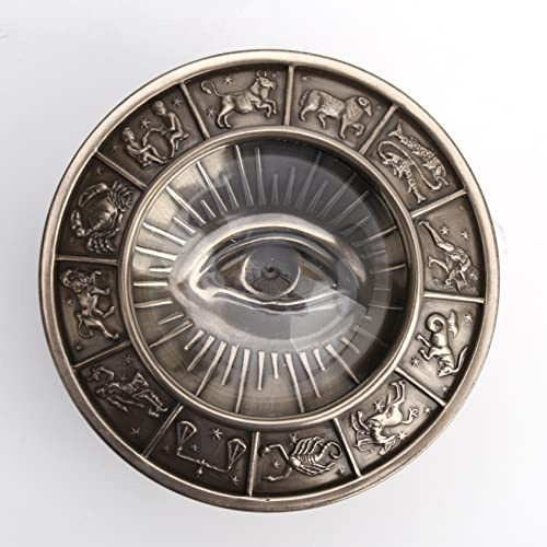 Veronese Design 6 cm långt öga av Providence fri frimurare prydnadslåda kall gjuten harts antik brons finish skulptur gåva