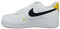 NIKE Herren AIR Force 1 '07 LV8 Sneaker, White Black Dark Sulfur, 43 EU