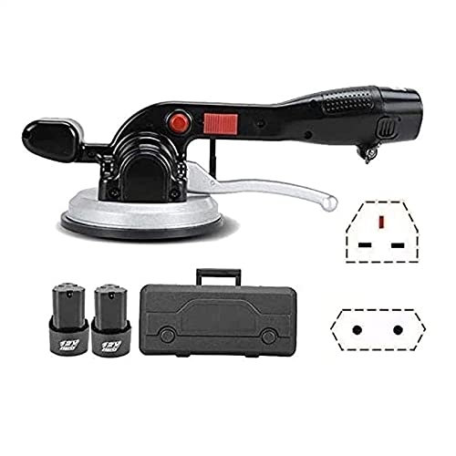 Piastrellista, livellatore Automatico per Piastrelle con Ventosa 6 velocità Regolabile Martello Elettrico per Piastrelle da 100 kg Vibratore Elettrico per Piastrelle Manuale (2 batterie)