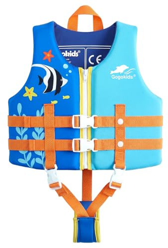 Gogokids Kids Swim Vest Float Jacket - Toddler Swimming Vest Float Vest Bouyancy Swimwear Floation Swimsuit for age 2-9 years/15-35 kg Child
