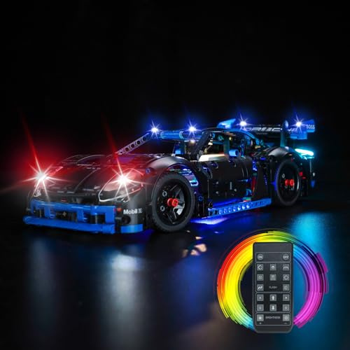 LocoLee Led Light Set Compatible with Lego Porsche GT4 e-Performance Race Car Led Decoration Lighting Kit Compatible with Lego 42176 Building Blocks Model,Only Lights Set,No Model (RC Version)
