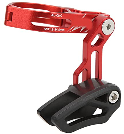 XUXHOU Guida Catena per Mountain, Protezione Guida Catena per Bici Anodizzazione T6 Trattamento Termico Tornitura CNC per l'installazione del Tubo di Livello (Rosso